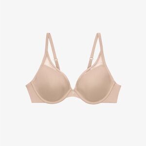 Thirdlove 24/7 Classic Contour Plunge Bra Size 32H Tan Underwire